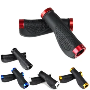 Cycling Mountain Bike Handlebar Bar Grips Rubber Bicycle Anti-slip Handle Grip - Picture 1 of 11
