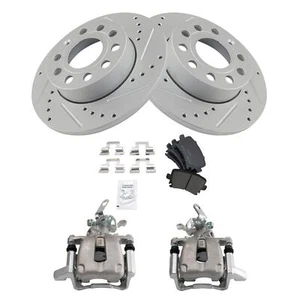 Fits VW Jetta Golf Rear Disc Brake Kit 10.24 in. Rotors Solid - Picture 1 of 9
