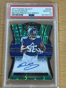 2017 Select Prizm Green D/C/5 PSA 10 POP 1 Auto RC Evan Engram Rookie 🙂 - Bild 1 von 2