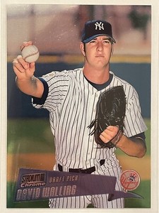 2000 Topps Stadium Club Chrome David Walling Draft Pick #240 Baseball Yankees
