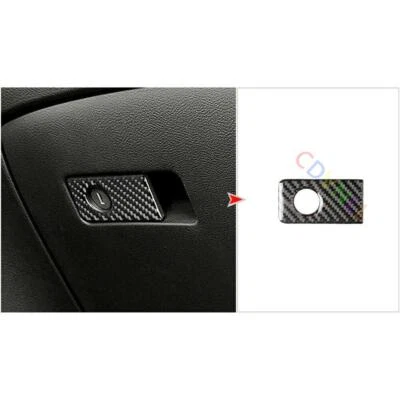 Guantera de fibra de carbono para Infiniti Q50 Q60 2014-2019 mango panel cubierta embellecedor Foto 1 de 4