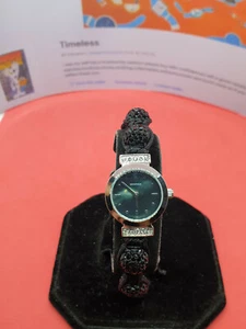 Reloj de vestir señoras tono plateado tono, verde madre perla cara, #11. - Imagen 1 de 7