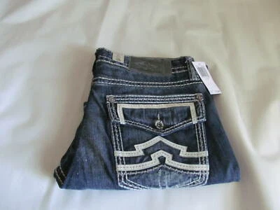 Pantalones de mezclilla rectos para hombre Remache Regiment antiguos nuevos con etiquetas talla 32/30 bolsillos con solapa Foto 1 de 4