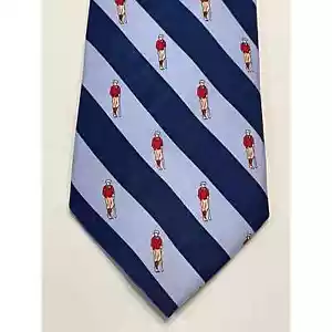 Vineyard Vines Seidenkrawatte blau gestreift Golf Golfer maßgeschneiderter Schläger - Bild 1 von 9