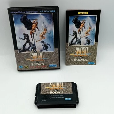Sega Mega Drive Game Sword of Sodan Genesis Boxed w/ Manual NTSC-J From Japan - Image 1 of 4
