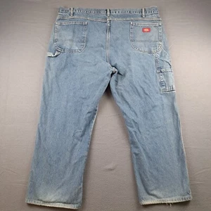 Dickies Relaxed Fit Carpenter Jeans Blue Size 46X30 Men's Denim Workwear - Picture 1 of 14