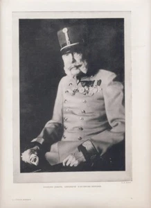 FRANÇOIS-JOSEPH IER EMPEREUR D’AUTRICHE ROI DE HONGRIE ILLUSTRATION 1916 - Picture 1 of 1