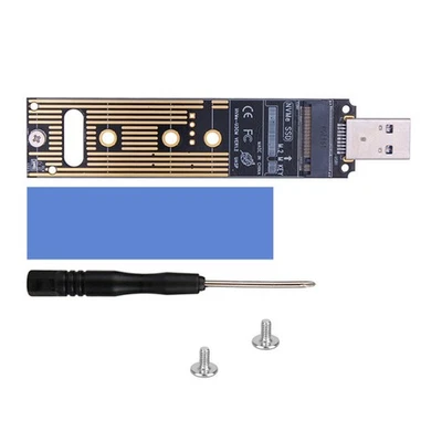 Adaptador de alumínio M.2 NVME SSD para USB 3.1 para PCIe NVMe baseado M Key B+M Key SSD/ - Imagem 1 de 4