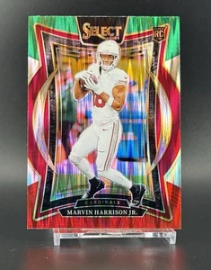 2024 Select Marvin Harrison Jr. #28 Concourse Green & Red Prizm Shock Rookie RC - Picture 1 of 2