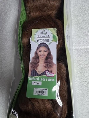 FREETRESS EQUAL NATURAL ME RABO DE CAVALO SINTÉTICO - ONDA SOLTA NATURAL Cor OT27 - Imagem 1 de 4