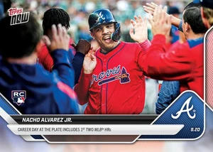 2025 Topps Now Nacho Alvarez Jr #736 - 1st Multi HR Game - Braves - RC - PREORDER - Bild 1 von 2