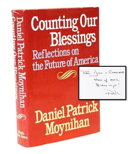 Daniel Patrick Moynihan / Counting Our Blessings / SIGNED 1st Ed 1980 Political  - Bild 1 von 5