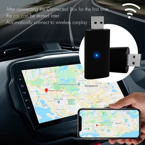 Plug Play Plug Play 5GHz For iPhone Apple Wireless Carplay Dongle - Picture 1 of 12