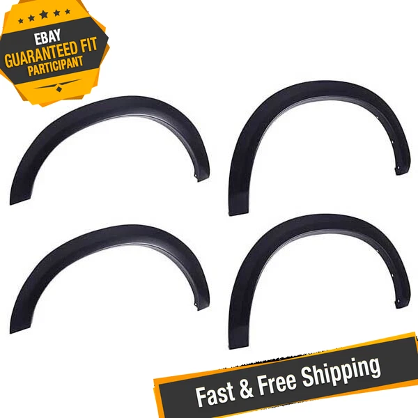 EGR 781504 Black Front & Rear Fender Flares for 07-13 Chevy Silverado 2500 HD - Image 1 of 4