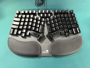 Clavier à clivage optique tactile noir très ergonomique légèrement utilisé - Photo 1/5