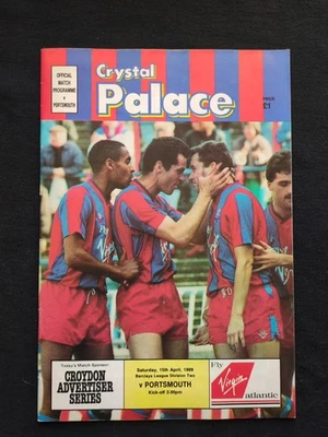 Crystal Palace vs Portsmouth 15 April 1989 Programme - Image 1 of 2