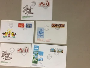 Five Finland fdc with two stamps - Picture 1 of 1