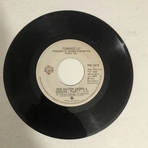 Funkadelic One Nation Under A Groove 45 Vinyl Record Warner Brothers Records - Picture 1 of 2