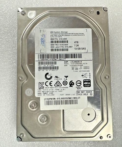 HGST Ultrastar 7K6000 4TB SAS HUS726040AL4210 3.5" HDD IBM 01EJ065 01AC604 - Picture 1 of 1