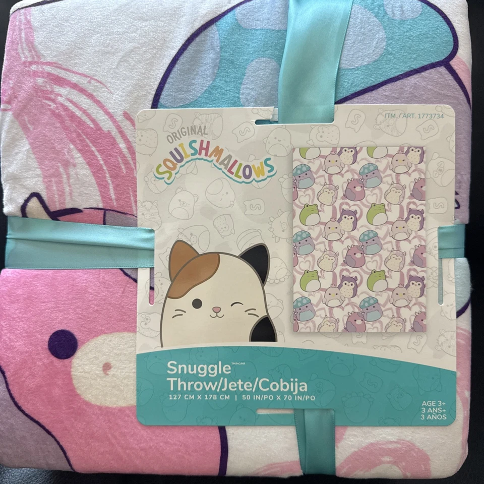 Squishmallows Kids Throw Blanket Super Soft and Squishy, 50 x 70 Inches - Image 1 of 3