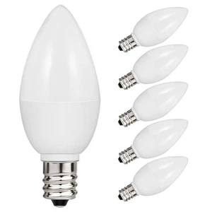 TAIYALOO LED C7 S6 1W Night Light Bulbs, 10 Watt Light Bulbs Equivalent, Warm... - Picture 1 of 7