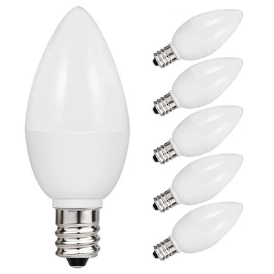 TAIYALOO LED C7 S6 1W Night Light Bulbs, 10 Watt Light Bulbs Equivalent, Warm... - Image 1 of 4