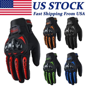 Racing Motorcycle Riding Bike Touch Screen Anti-slip Anti-collision Sport Gloves - Picture 1 of 20