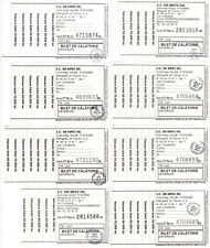 Romania, 2000's, Private Transport - Lot of 8 Vintage Tickets, SIR IMPEX
