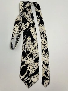 Nicole Miller 1993 Designer Classic 57” Silk Tie Dalmatians Print - Picture 1 of 13