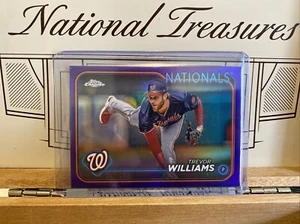 2024 Topps Chrome Update Trevor Williams USC56 PURPLE REFRACTOR /250 Nationals - Picture 1 of 2