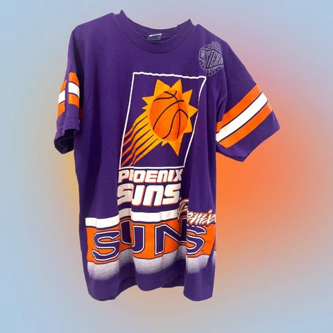 Vintage Phoenix Suns Shirt Size Large Salem Sports NBA 1994 Doublesided Cover