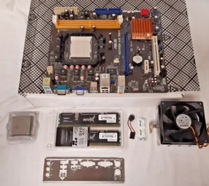 ASUS M2N68-AM SE2, AMD CPU & MEMORY INCL, IDE & SATA, VGA, PS2, USB, COM, SND - Zdjęcie 1 z 15
