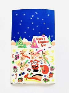 Vintage Sandylion 80s Create Christmas Eve Maxi Activity Sticker Holiday Rare - Picture 1 of 2
