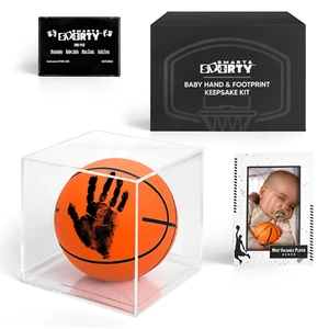 Baby Basketball Handprint Kit Basketball Baby Shower Gifts for Boys Basketball - Picture 1 of 1