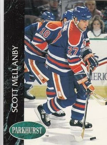 #52 Scott Mellanby - Edmonton Oilers - 1992-93 Parkhurst Hockey - Image 1 of 1