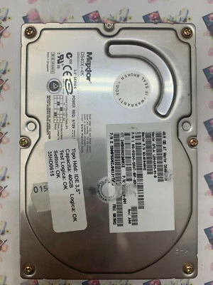 Hard Disk Usato IDE 3,5" 40GB MAXTOR D540X-4K MX4K040H2 A00 - Immagine 1 di 4