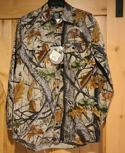 New! Big Bill Shirt Men M Tall Cotton Camouflage Wood N Trail Embroidered Moose - Picture 1 of 13