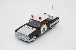 Tin Toy police car Blechspielzeug Polizeiauto Chevrolet Vintage - Bild 1 von 9