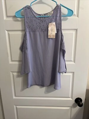 Soulmates Women Purple Blouse Size L Very Cute Blouse - Image 1 of 4