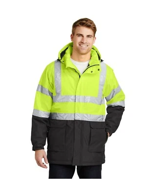 Port Authority ANSI 107 Class 3 Safety Heavyweight Parka. J799S - Image 1 of 3