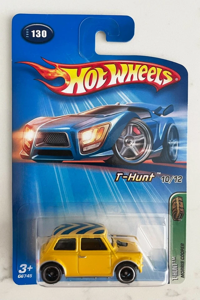 Hot Wheels 2005 Yellow Mini Cooper Super Treasure Hunt - diecast metal - Image 1 of 1