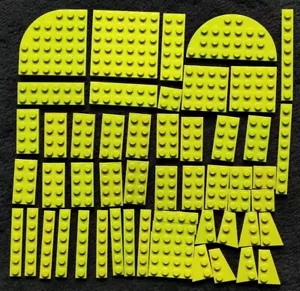 Lego Platten grün Limette Basis flach Boden Stück Teil Bauplatte Block Konvolut Lot - Bild 1 von 7