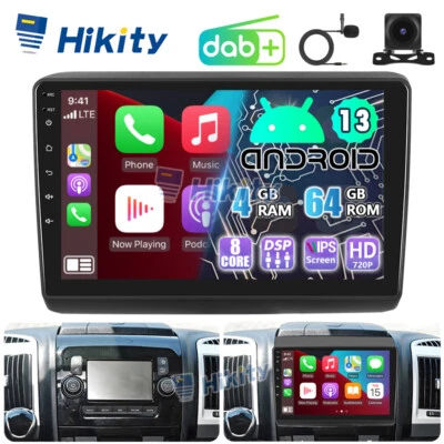 DAB+ 4+64G CarPlay Android Radio Für Fiat Ducato Citroen Jumper GPS Navi Kamera - Bild 1 von 4