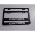 KIA License Plate Frames - Decorative License Plate Holders (BLK-SLV) Car, Etc