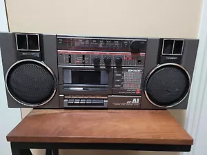 Sharp GF-A1 Vintage AM/FM Radio with Cassette - For Parts / Not Working - Picture 1 of 9