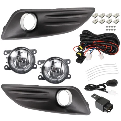 Luzes de neblina dianteiras LABLT para 2014-2018 Ford Fiesta lâmpadas de lente transparente com kit de interruptor - Imagem 1 de 4