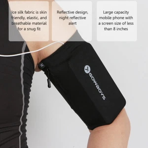 F# Anti-Theft Pack Armband Bags Elastic Adjustable for Outdoor Sport (L Black) - Zdjęcie 1 z 10