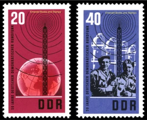 EBS East Germany DDR 1965 - East German Broadcasting - Michel 1111-1112 - MNH** - Picture 1 of 3