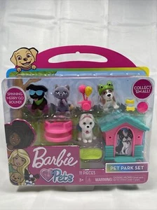 Barbie 11 Piece Pets Play Set Pet Park Set - Picture 1 of 9