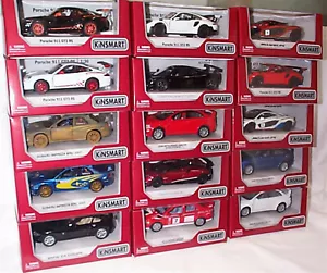 Porsche Subaru Mclaren Mitsubishi etc 5" Long Pullback And Go diecast New in Box - Picture 1 of 14